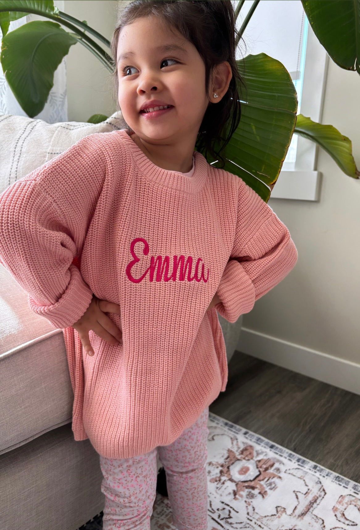 Personalized Knit Sweater - Pastel